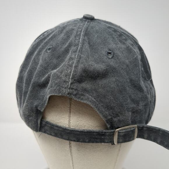 Pepsi Logo Slideback Baseball Cap Gray One Size Adjustable Embroidered 6 Panel - Picture 6 of 9